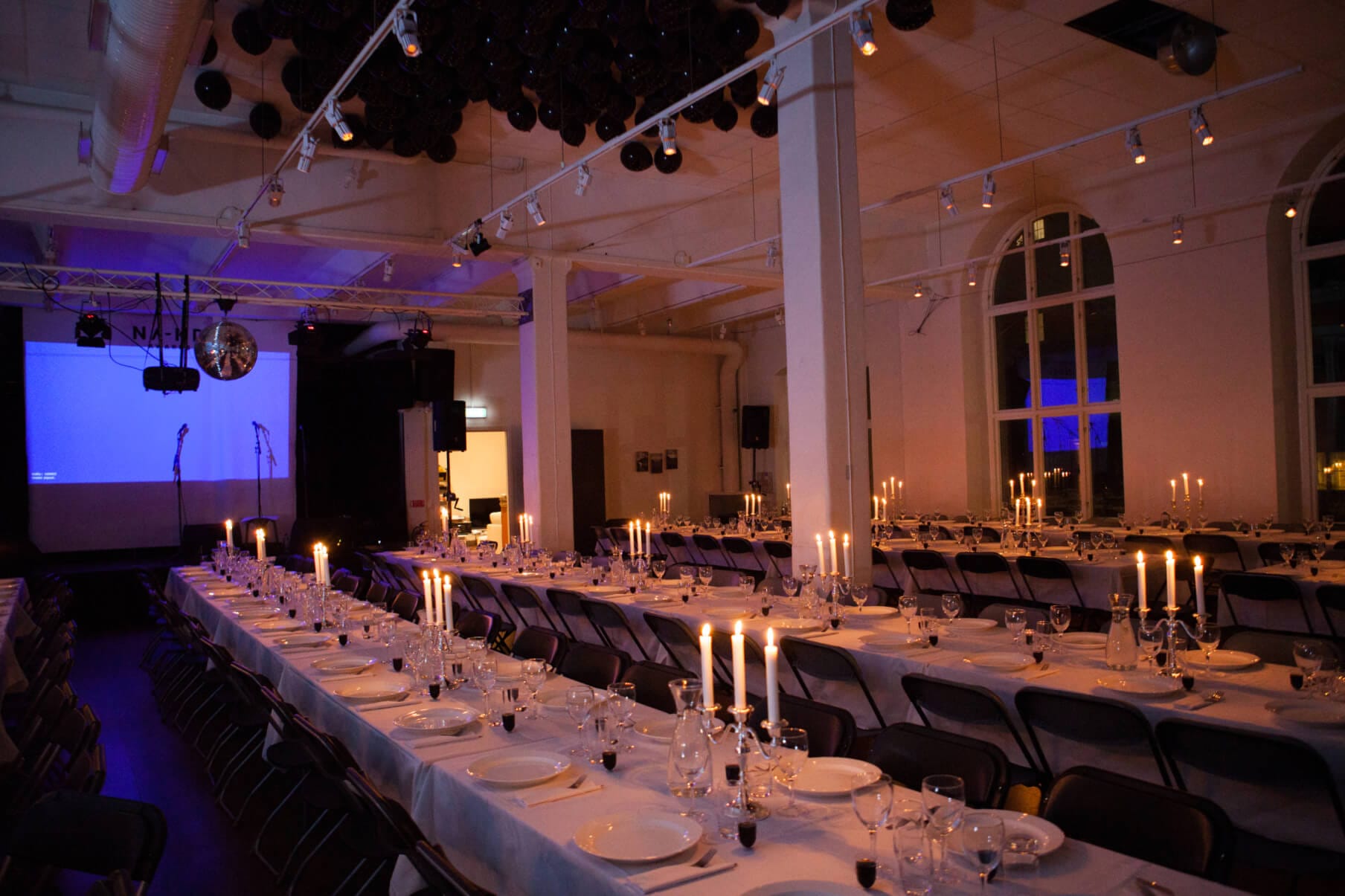 På Sockerbruket Arena kan du själv ordna med mat, dryck och dekorationer