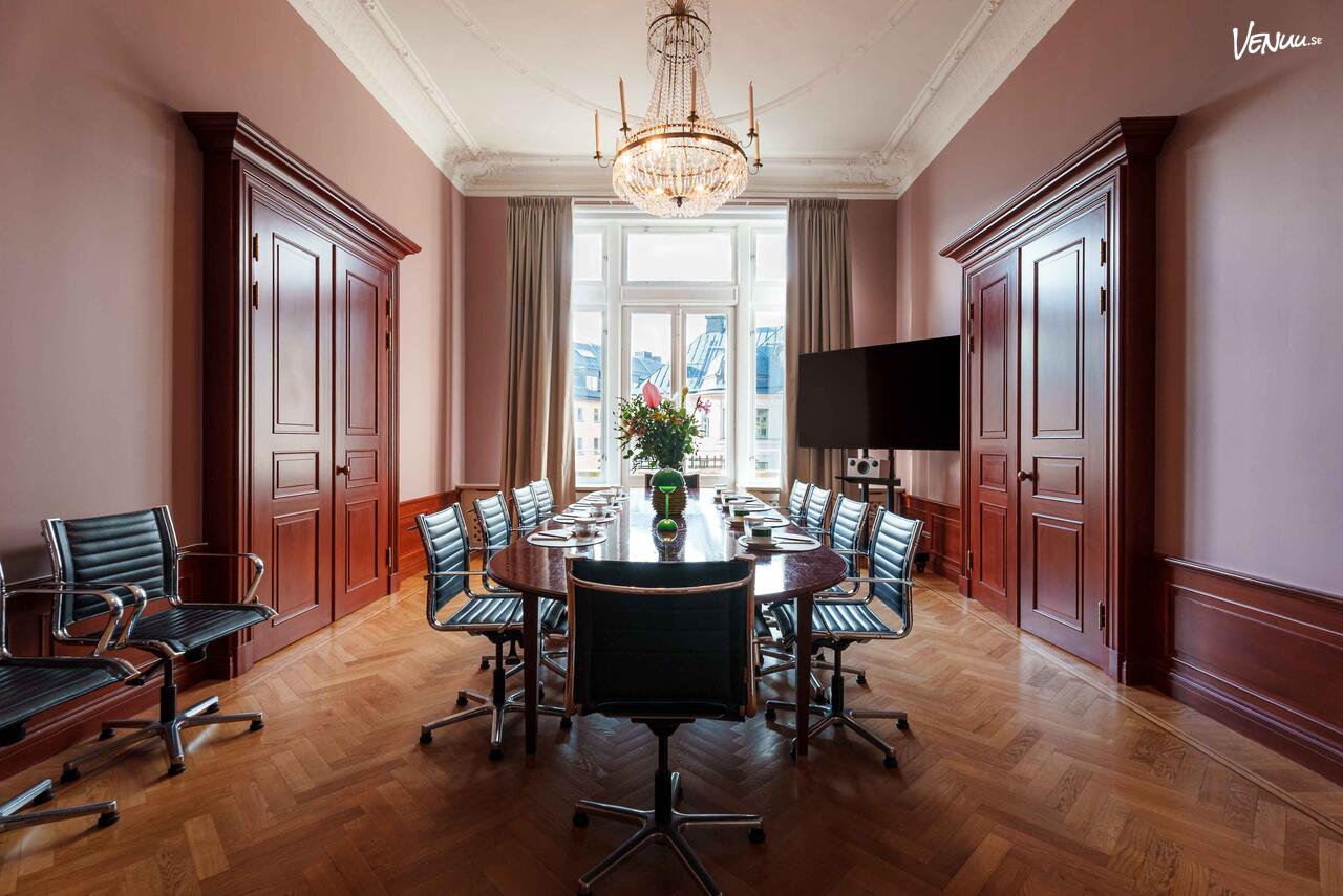 Mötesrum Edith på The Sparrow Hotel – elegant och intim konferenslokal med hotellservice mitt på Östermalm.