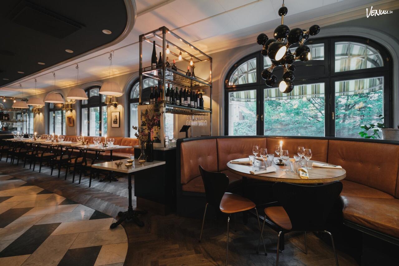 Övervåningen på Österlånggatan 17, en privat restaurangvåning i Gamla stan.