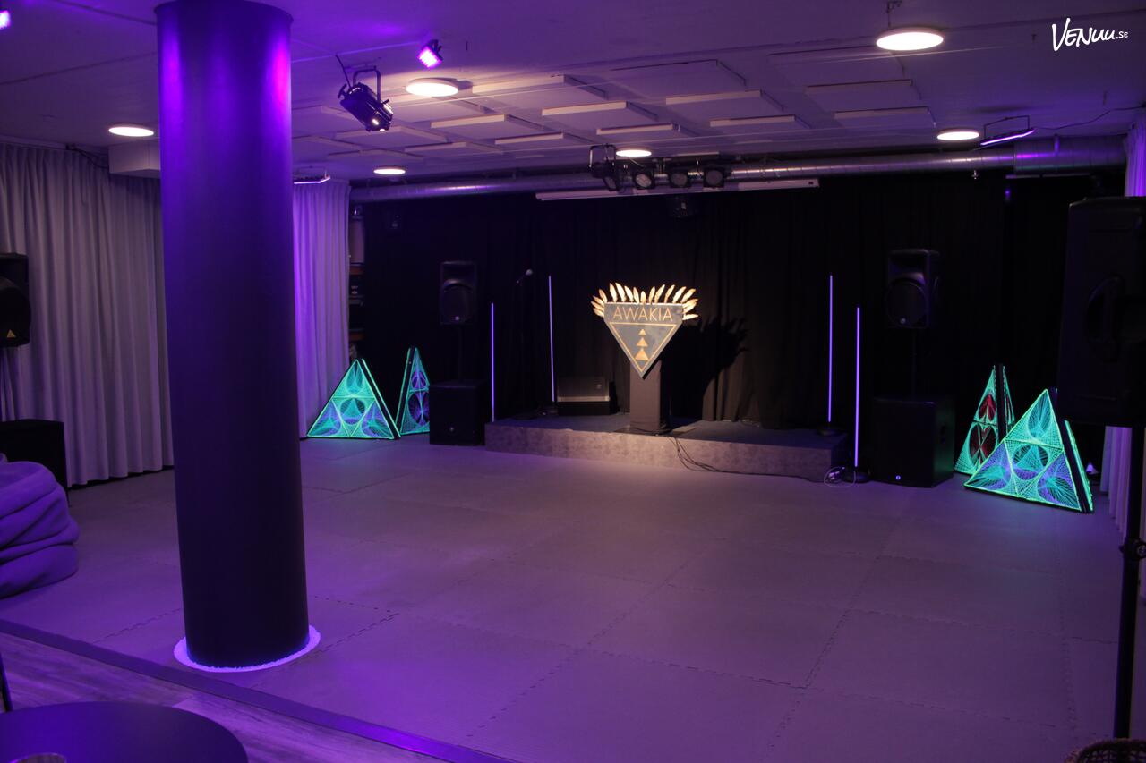AWAKIA, en kreativ festlokal i Stockholm med egen mat och dryck tillåten.
