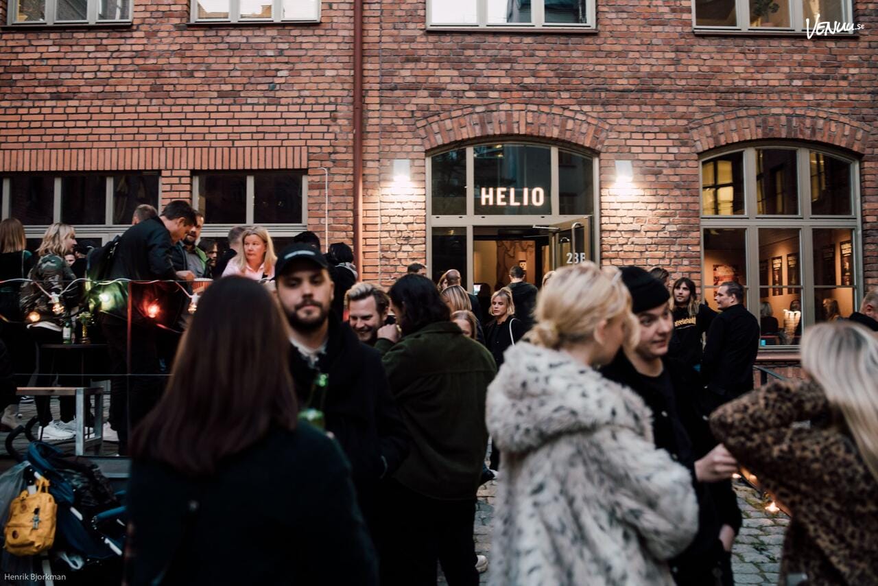 Skofabriken Hornstull, en industriell festlokal på Södermalm med innergård.
