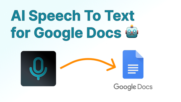 How to do Speech to Text in Google Docs