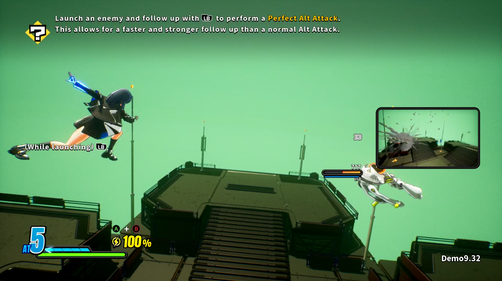 MightReya demo shown with missing shaders that can be seen in the mini camera