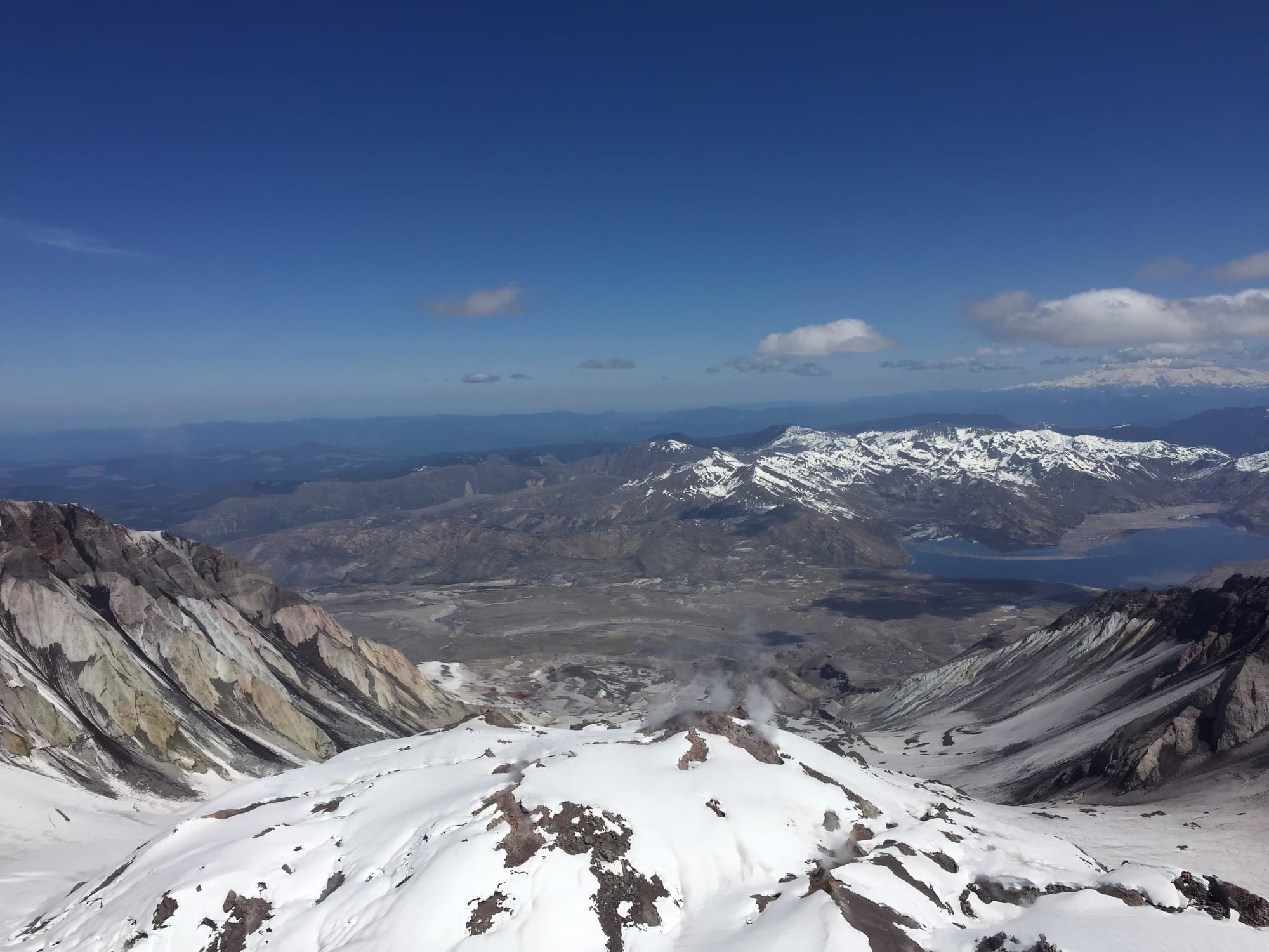 Crater volcanic dome