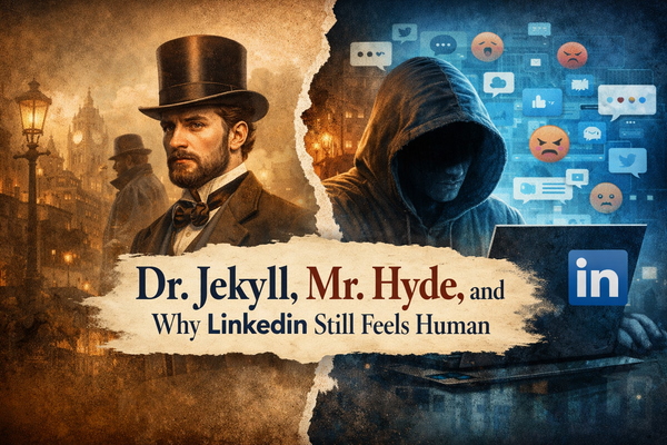 Dr. Jekyll, Mr. Hyde, and Why LinkedIn Still Feels Human