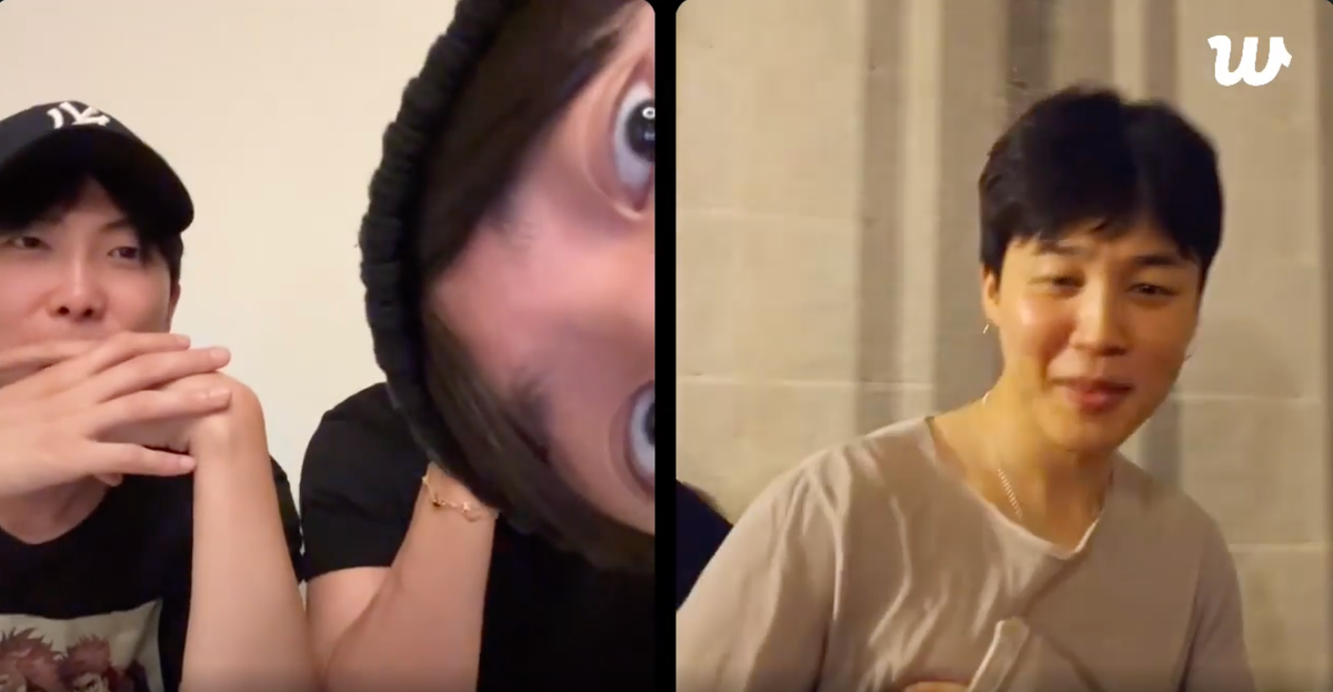 RM, j-hope, Jimin, V, JK Live - 7/15