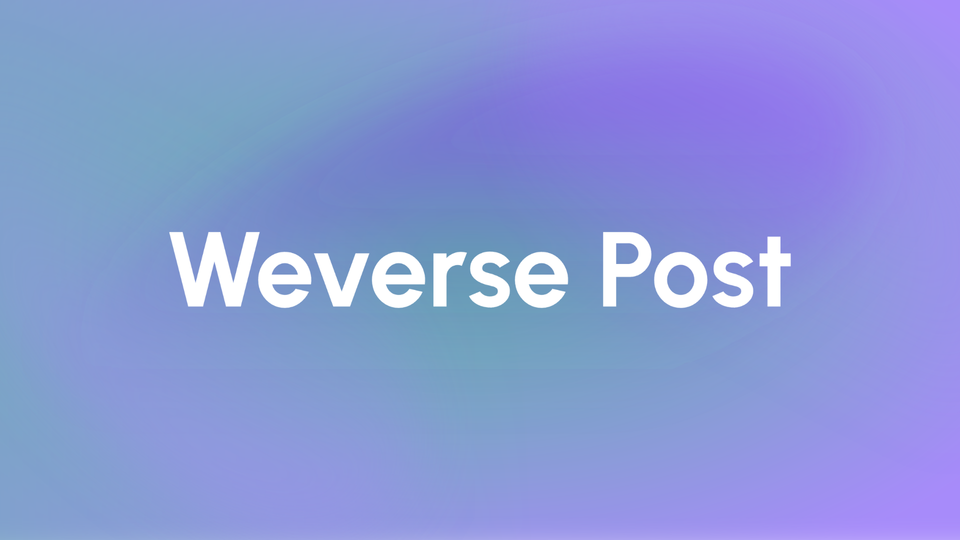 SUGA's Weverse Post - 6/20