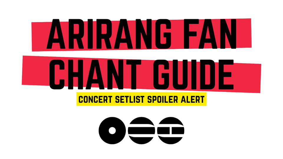 ARIRANG TOUR SETLIST LYRICS