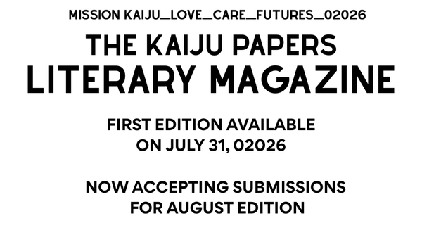 PRESS RELEASE: ANNOUNCING THE KAIJU PAPERS LITERARY MAGAZINE