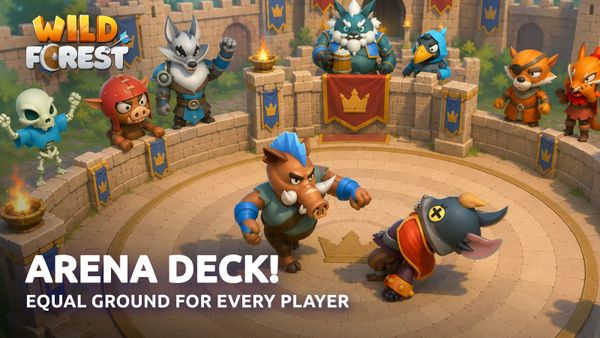 ⚔️ Wild Forest Arena: Equal Ground for Every Player