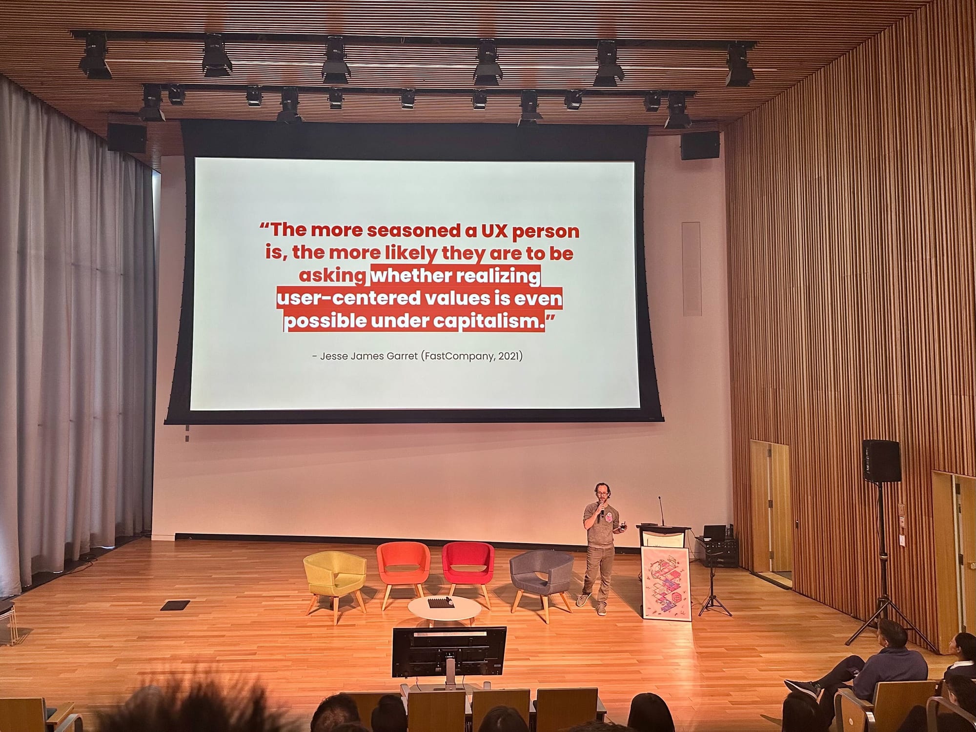 Andrew Turnbull. An identity crisis in design leadership — from UX Camp 2026.