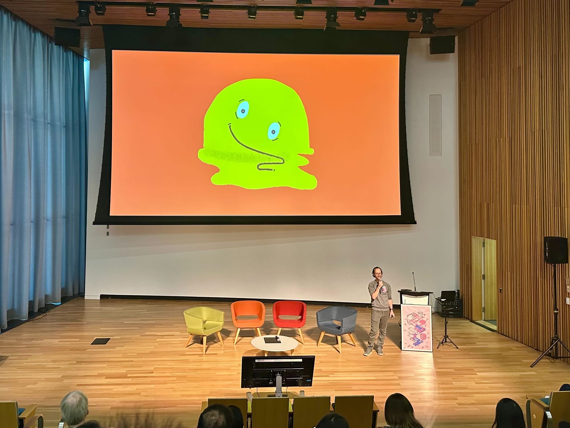 Andrew Turnbull. Slide with a melting face emoji — from UX Camp 2026.