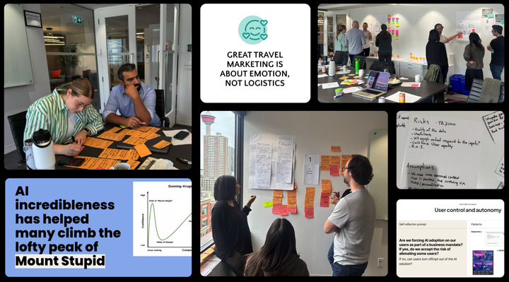 AI in travel workshop collage