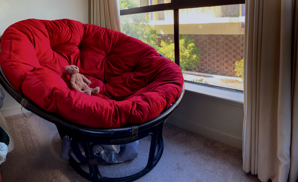 The Red Papasan Chair