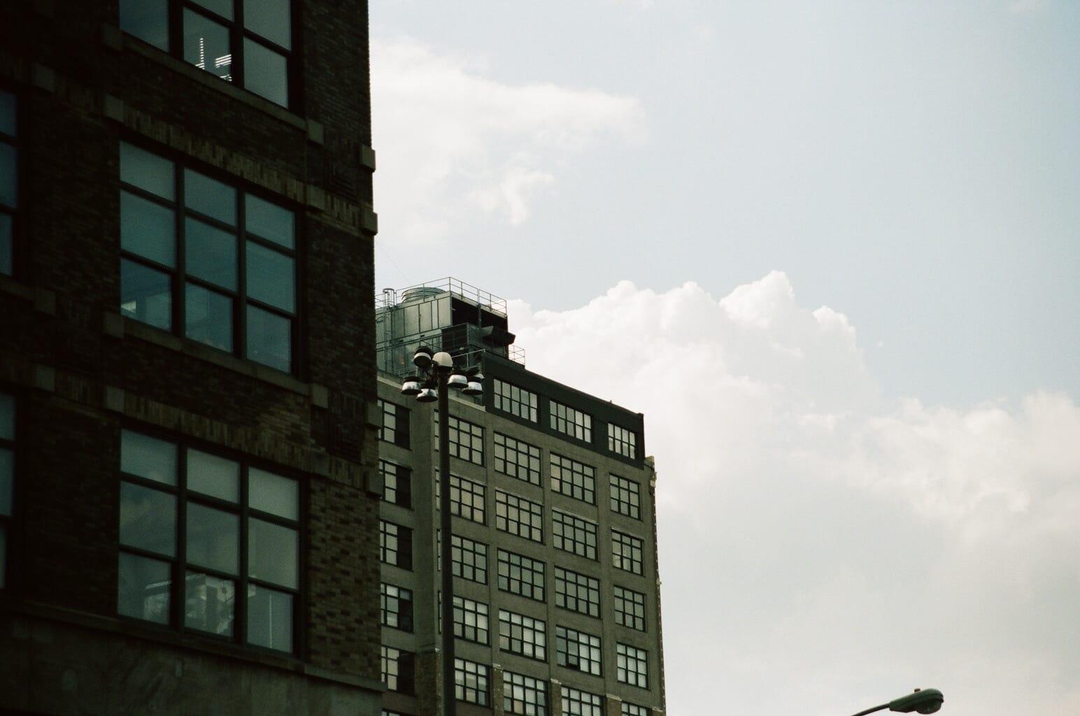 Urban New York City scene concluding Part One of the 35mm film roll.