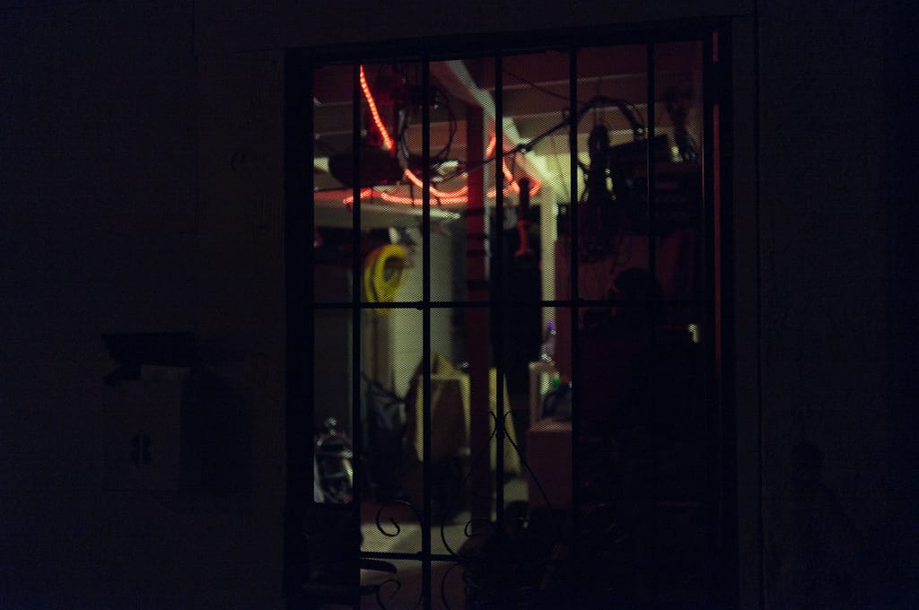 Neighbor’s garage.