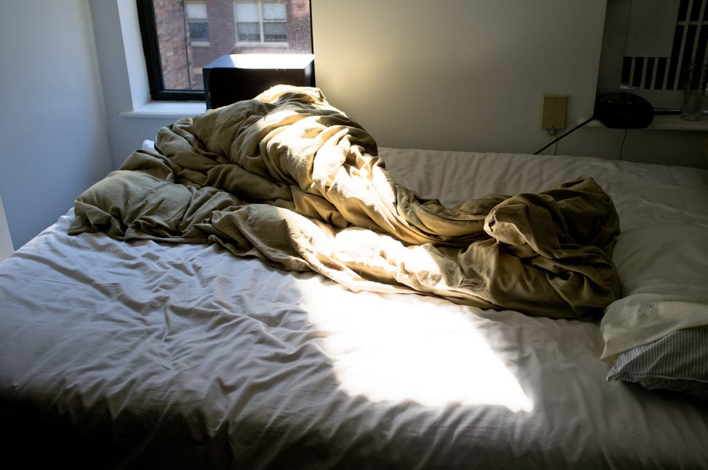 Clichéd photo of sunlight on bed sheets. Sorry I’m not sorry.