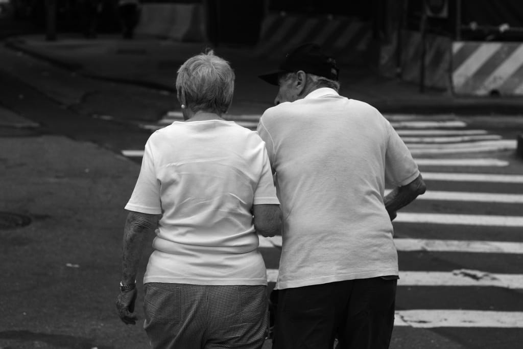 Photo of the Day - Elderly Couple Crossing the Street