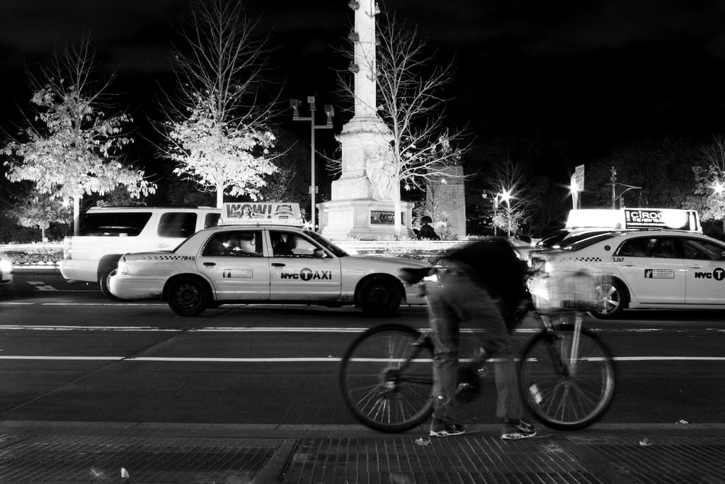 Photo of the Day - Columbus Circle Cyclist