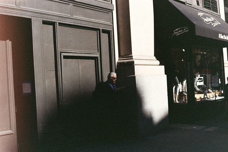 Photo of the Day - Man In Shadows Pentax ME Super | Lomography Color 800 One of the photos from the first roll of film t