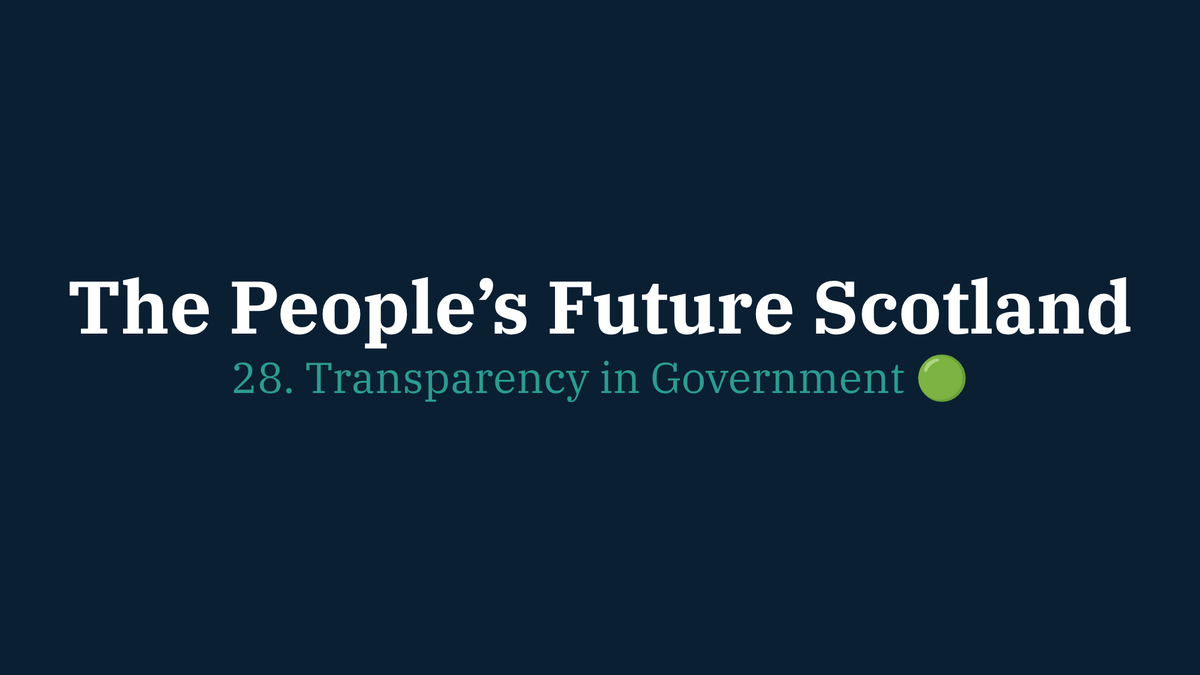 28. Transparency in Government 🟢