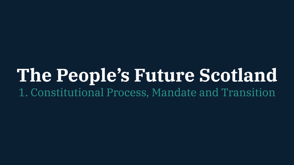 1. Constitutional Process, Mandate and Transition