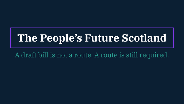 A draft bill is not a route.