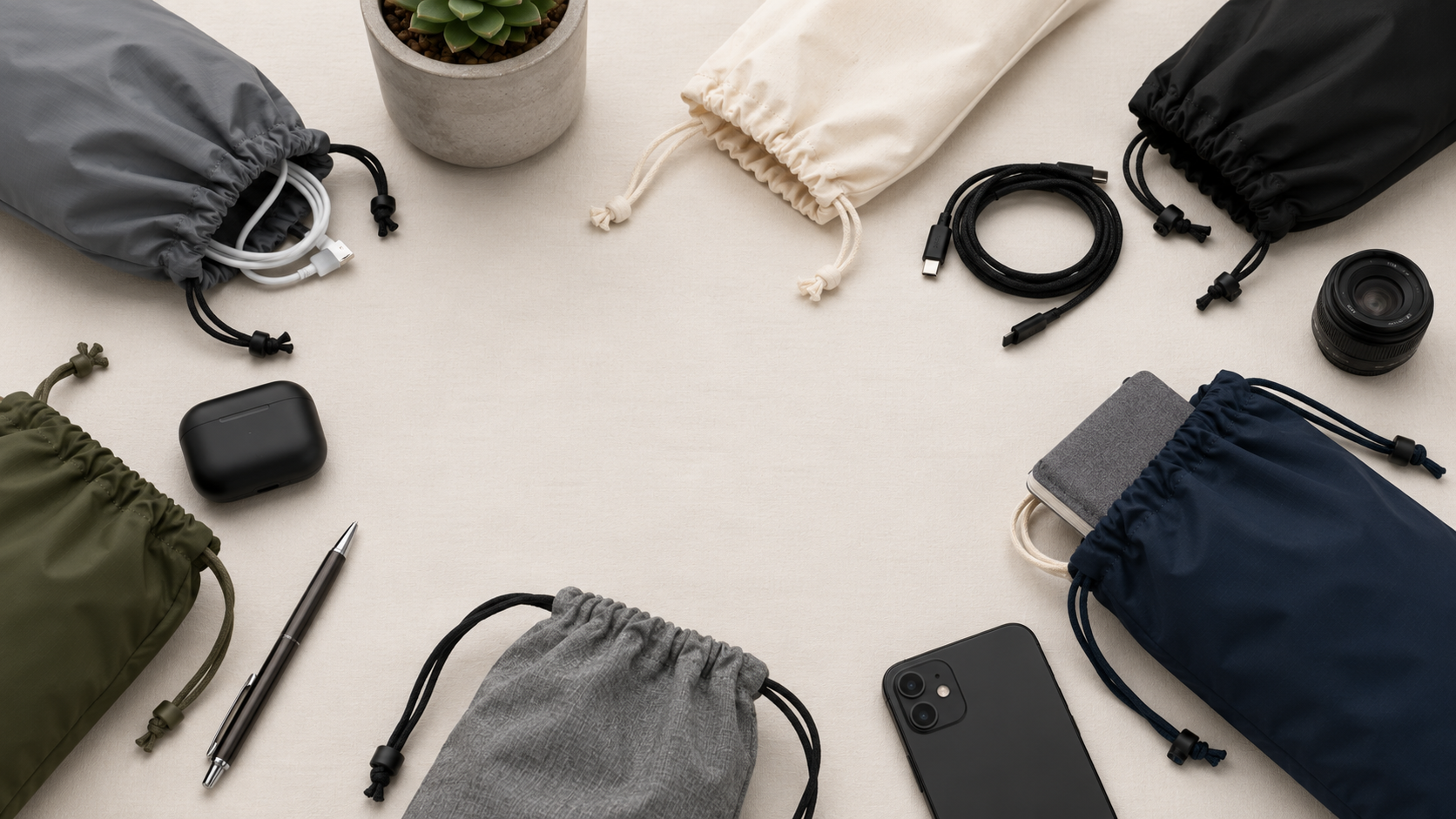 The Drawstring Bag Library