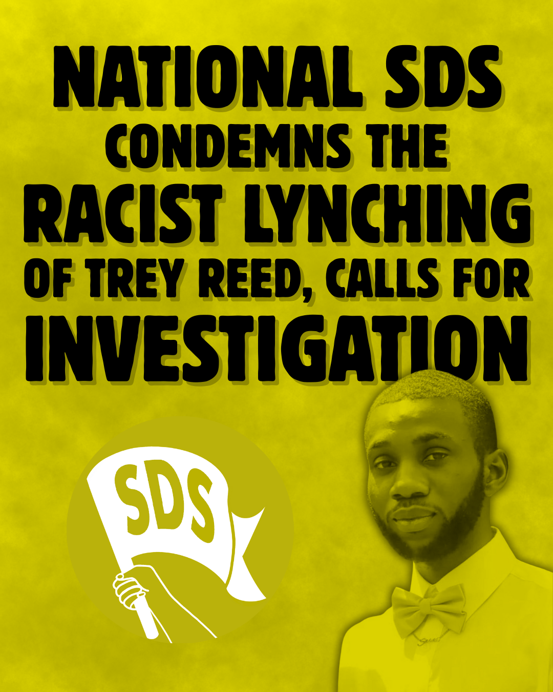 SDS Condemns the Racist Lynching of Trey Reed, Calls for Investigation