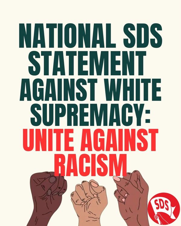 SDS National Statement Against White Supremacy