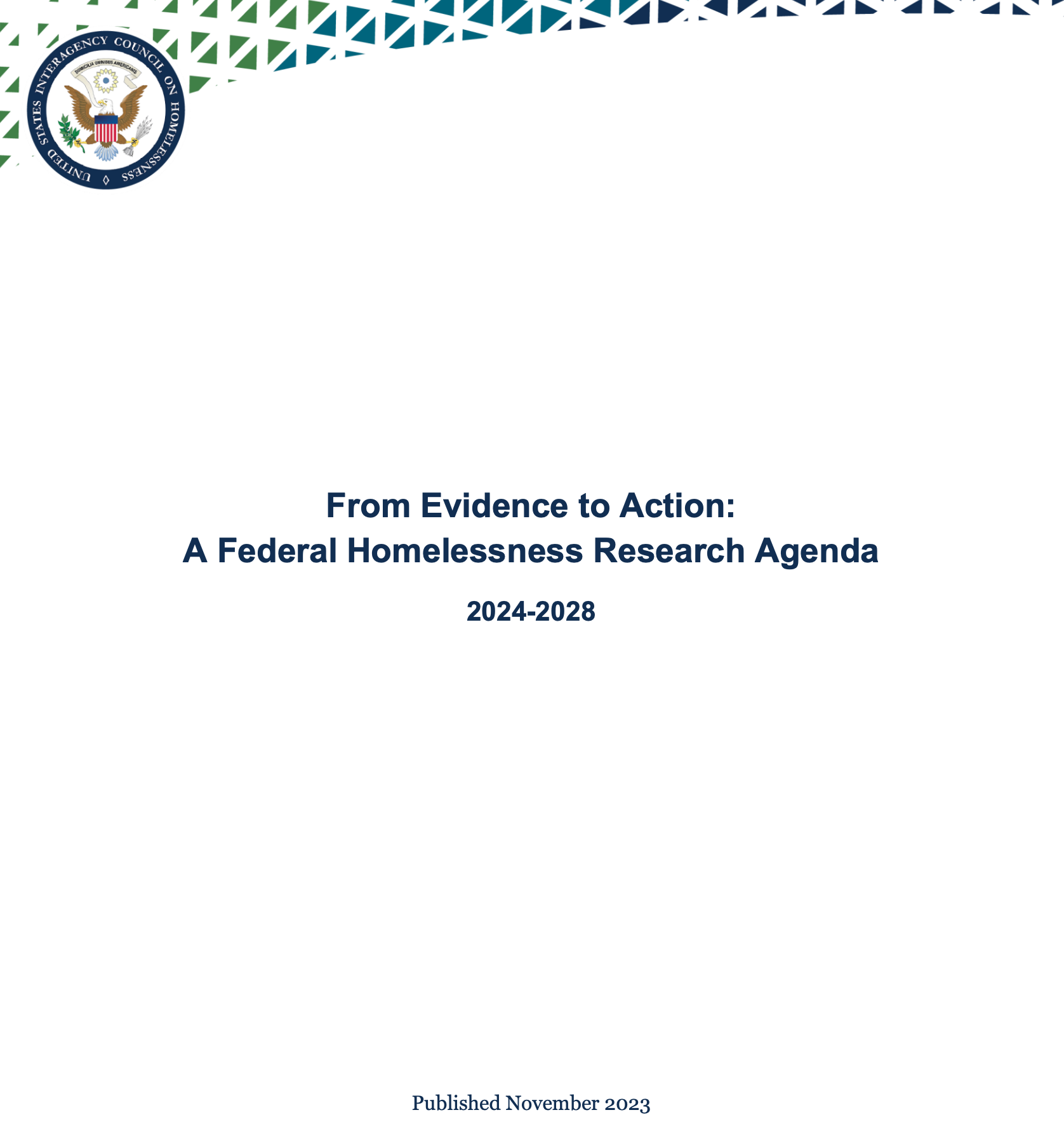 From Evidence to Action: A Federal Homelessness Research Agenda