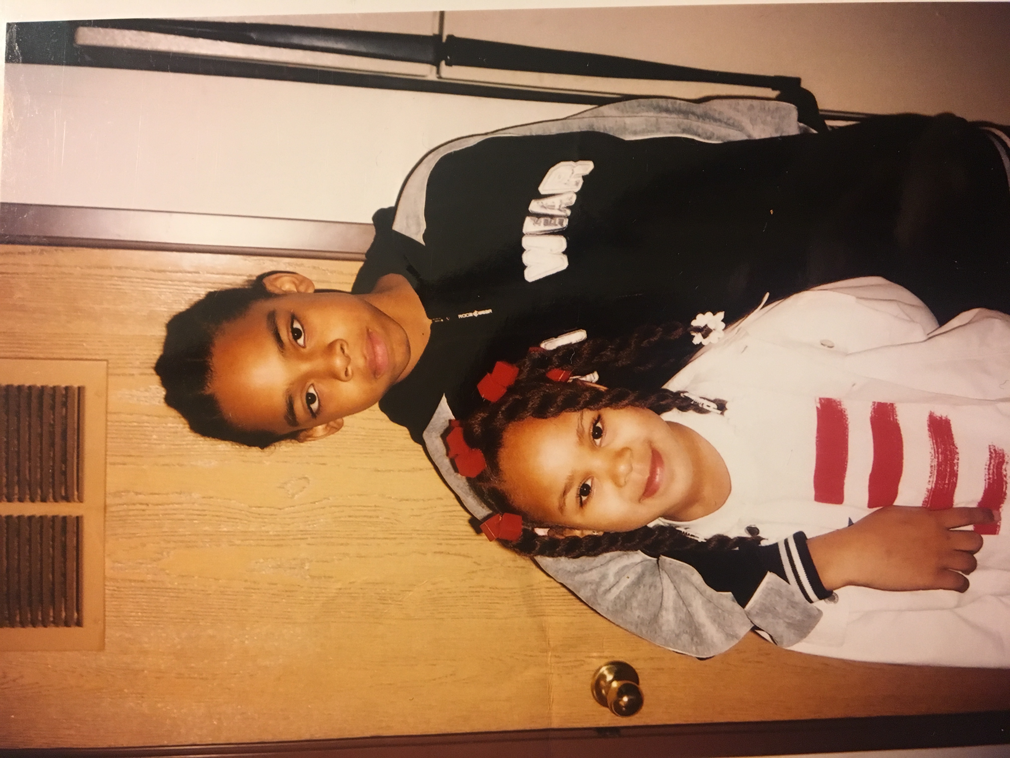 Andre Griffin, Jr. with his sister Quiana Smith in 2002. Griffin, Jr. was 11 at the time, and his sister was 6. Courtesy of Andre Griffin, Jr.