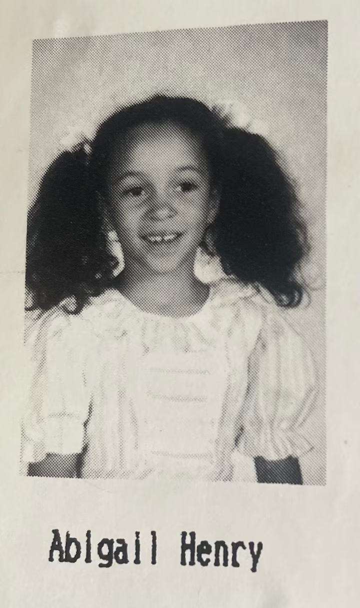 Abigail Henry, pictured in an elementary school yearbook photo. (Courtesy of Abigail Henry)