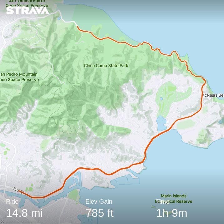 China Camp Strava Map