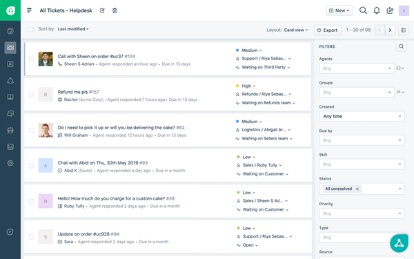 Freshdesk screenshot