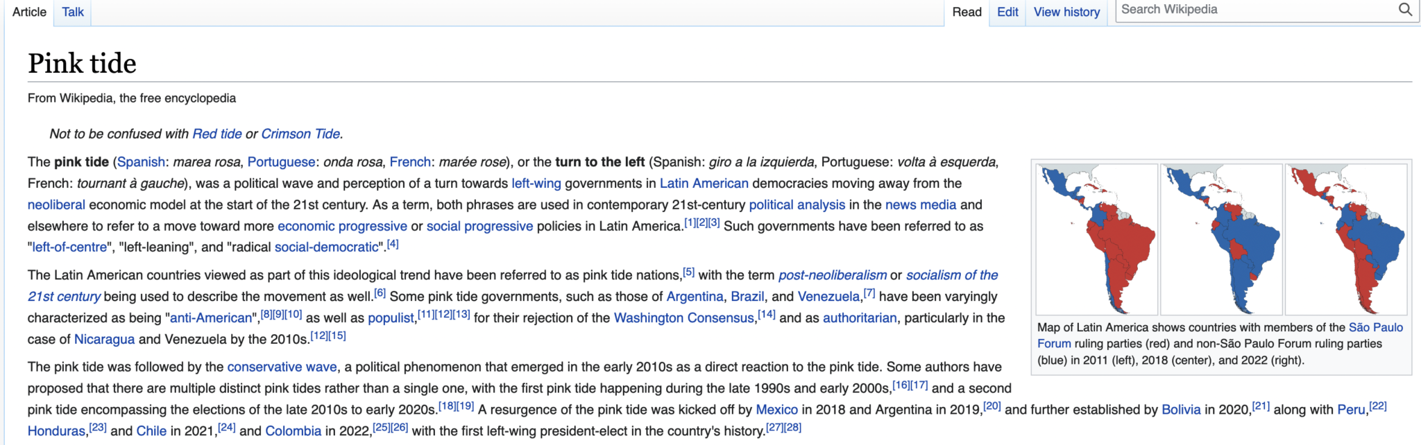 Pink Tide Wikipedia