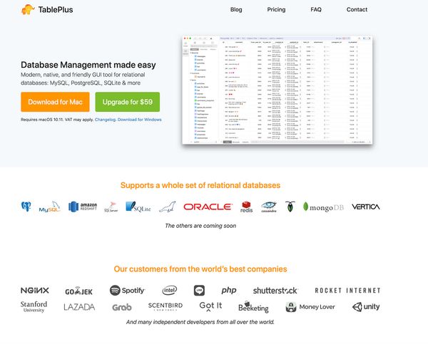 TablePlus, a New Database Management Tool, is Awesome