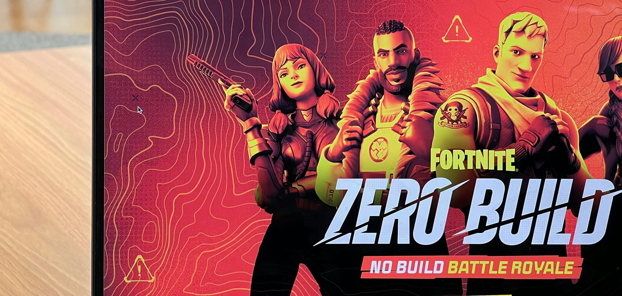 a tv screen showing a group of people