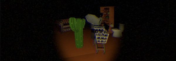 A screenshot of my new indie horror project