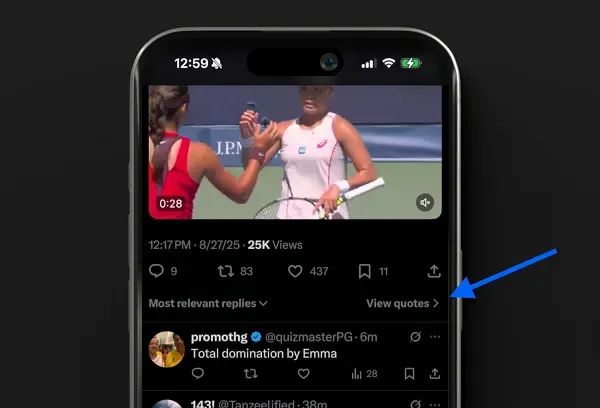 X Refreshes the “View Quotes” Experience