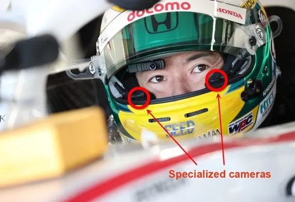 Do F1 drivers blink while racing?