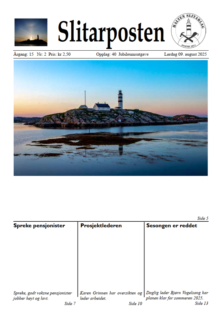 Slitarposten 09.08.2025