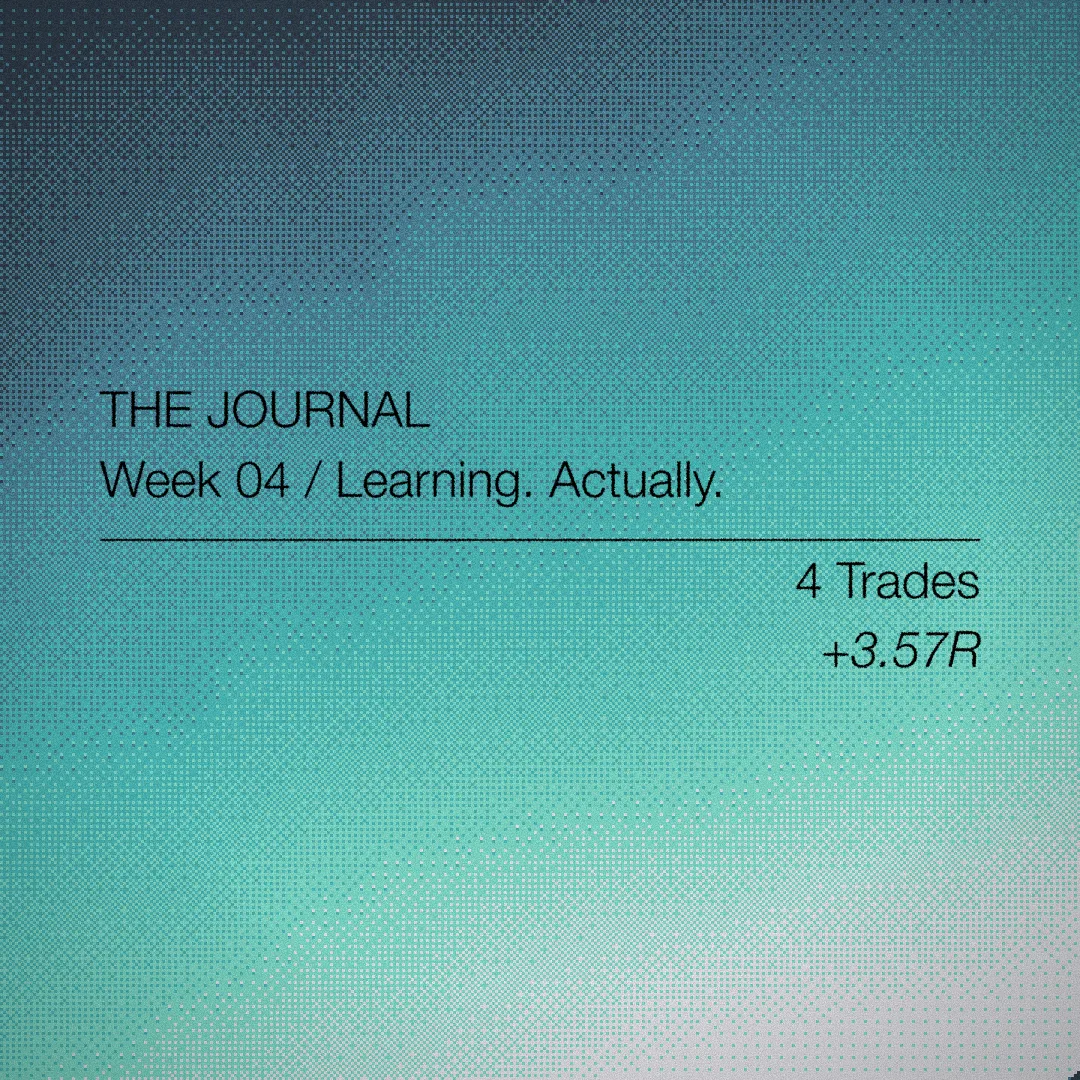 Week 4: Learning. Actually.