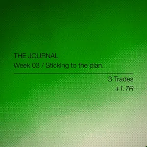 Week 3: Sticking to the plan