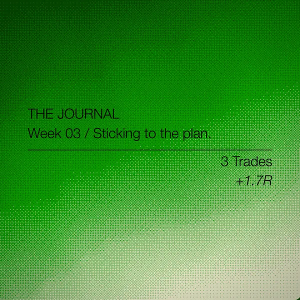 Week 3: Sticking to the plan