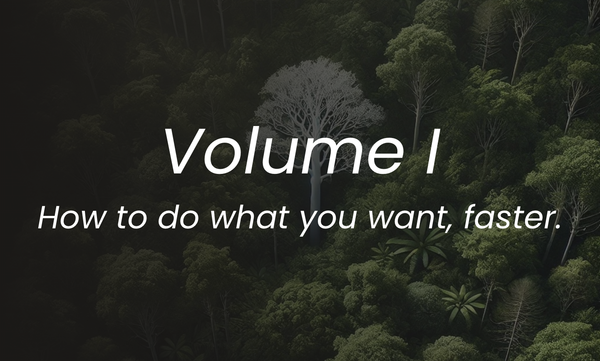 Volume I: How to Do What You Want, Faster.