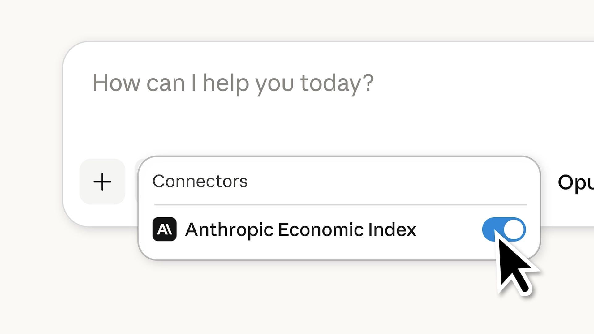 Claude Economic Index Connector 教學，在 Connectors 選單啟用 Anthropic Economic Index