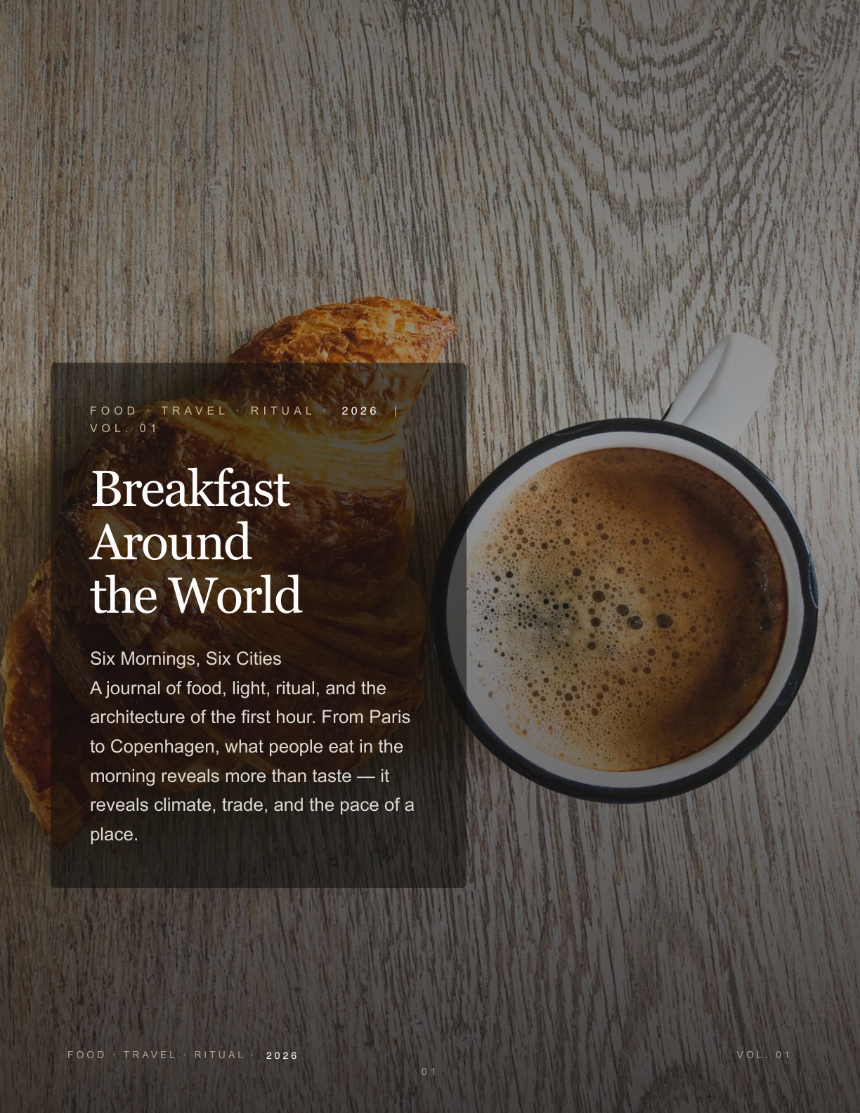 Inkling 產生的 Breakfast Around the World 九頁旅遊雜誌封面