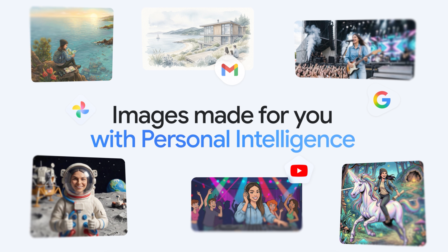 Google Gemini App 的 Personal Intelligence 功能官方畫面