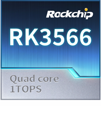 Rockchip RK3566 四核心 1 TOPS 處理器官方產品圖